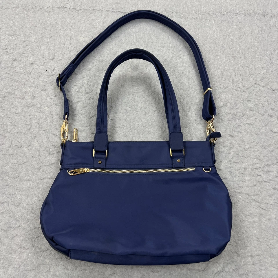 Bandolera Travelon Antirrobo A Medida Azul Diario RFID Doble Asa* Foto 1 de 4