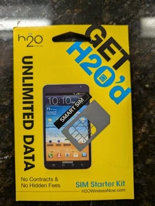 h2O Wireless SIM Starter Kit SIM Card - Picture 1 of 2