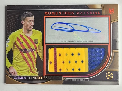 Colección Museo Topps 2022 Clement Lenglet Momentous Material Parche Automático/25 Foto 1 de 2