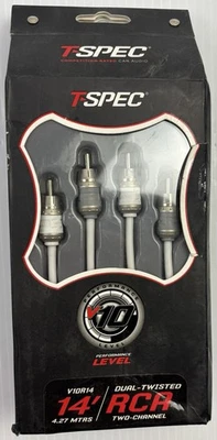 T-SPEC V10R14 RCA v10 Series 2-Channel Audio Cable - 14 FT - Image 1 of 3