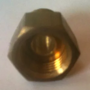 Brass 3/8" Npt Male to 3/8" Female Inverted Connector BMFI375375 @ Speed Tech - Picture 1 of 2