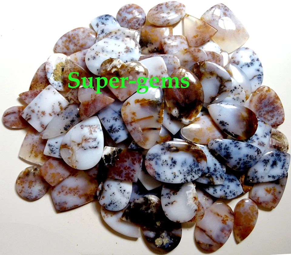 Natural SCENIC DENDRITIC AGATE Cabochon Loose Gemstone ~Wholesale Lot~ - Image 1 of 1