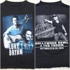 Luke Bryan My Kind of Night 2014 Hollywood Bowl Forum T-Shirt Small schwarz gebraucht, in einwandfreiem Zustand - Bild 1 von 6