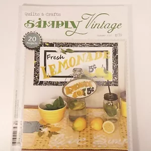 Simply Vintage Quilts & Crafts Magazine Summer 2020 No. 35 -- 20 Projects - Imagen 1 de 21