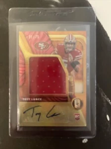 TREY LANCE 2021 Panini Gold Standard RC Rookie Jumbo Jersey Patch Auto 31/75 - Picture 1 of 2