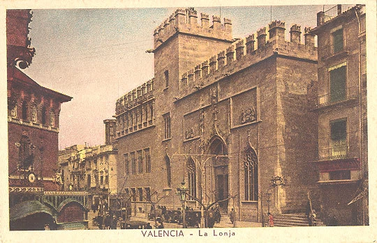 ANTIGUA POSTAL VALENCIA LA LONJA OLD POSTCARD POSTKARTE  CC00352 - Imagen 1 de 1