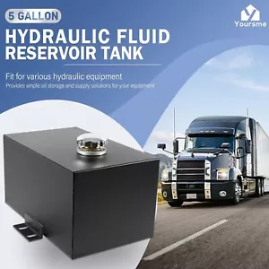 5 Gallon Hydraulic Fluid Reservoir Tank with Outlet 0.75" FNP & Inlet 1.5" FNPT - Picture 1 of 9