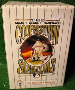 Coooperstown Santa Clause 1936 Brooklyn Dodgers Figurine MLB- NIB - Picture 1 of 3