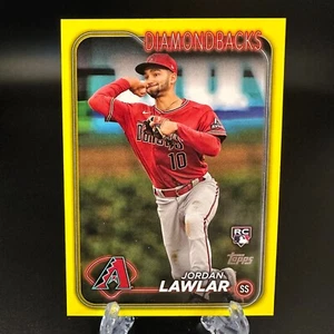 2024 Topps Series 2 Jordan Lawlar Rookie Yellow #451 Arizona Diamondbacks - Picture 1 of 2