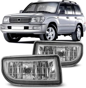 PAIR FRONT FOG LIGHT LAMPS SET FITS FOR TOYOTA LAND CRUISER FJ100 1998-2007 - Picture 1 of 3