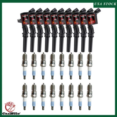 10 PIEZAS Bobina de encendido y 16 PIEZAS Bujía Para Lincoln Town Car 1998-2009 4.6L V8 Foto 1 de 4