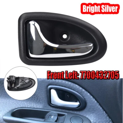 Manija interior delantera izquierda plateada brillante para Opel Vivaro Renault Trafic Clio Foto 1 de 4