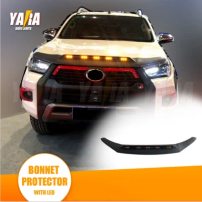 Protetor de capô com LED adequado para Hilux 2015-2020 N80 SR SR5 colorido - Imagem 1 de 4
