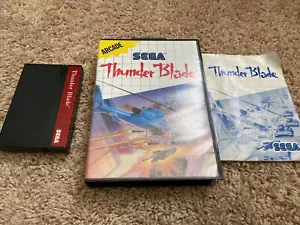 Thunder Blade SMS (Sega Master) CIB Complete Good Condition - Picture 1 of 2