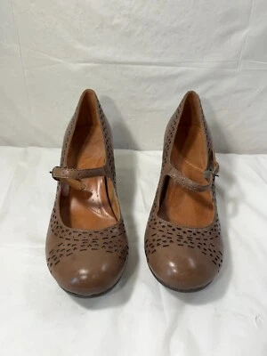 Zapatos de tacón Naya Castalia Mary Jane de cuero talla 11 M corte láser nuevos Foto 1 de 4