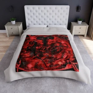 Original Artwork Psychic Michael Custom Zodiac Aries Crushed Velvet Blanket - Picture 1 of 6