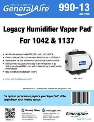 GeneralAire 990-13 Humidifier Water Filter - Image 1 of 2