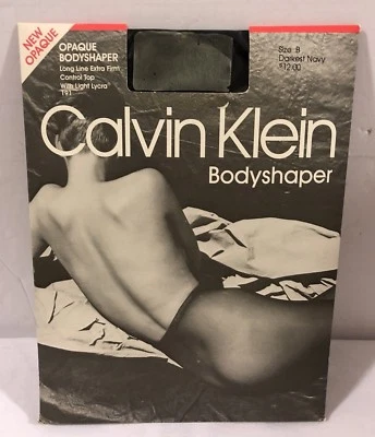De Colección CALVIN KLEIN Body Modelador Control Extra Firme Top Pantimedias AZUL MARINO OSCURO Talla B Foto 1 de 4