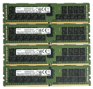 Samsung 128GB 2933MHz DDR4 4x 32GB RDIMM PC4-2933Y Server RAM Kit M393A4K40CB2 - Picture 1 of 6