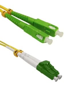 Bretella ottica SC/APC-LC/APC duplex, fibra ottica 9/125 SM OS2 Made in Italy - Bild 1 von 2