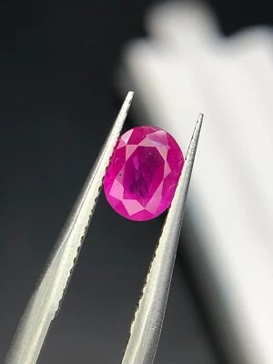 0.65 Ct Natural Ruby Pinkish Color Oval Shape loose gemstone From Afghanistan - Image 1 of 4