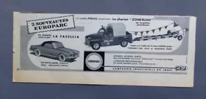 PUB ANCIENNE ADVERT CLIPPING 121017 LE CHARIOT ZONE BLEU ET LA FACELLIA EUROPARC - Imagen 1 de 1
