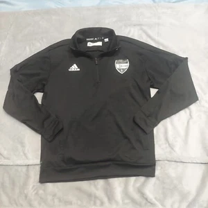 Adidas 1/4 Zip Men's L Long Sleeve Windbreaker Large Black St. Louis Sports Logo - Picture 1 of 6