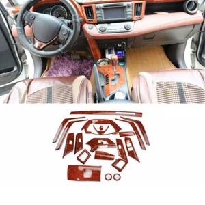 For Toyota RAV4 2013-2015 Wood Grain Interior Decoration Full Set Panel trim kit - Picture 1 of 10