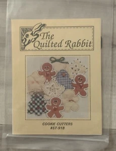 Das gesteppte Hasenmuster #ST-918 Ausstechformen Schnittmuster Lebkuchenmänner - Bild 1 von 2