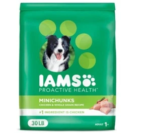 Iams Proactive Health Adult MiniChunks Dry Pet Dog Food - 30 lbs - Picture 1 of 11