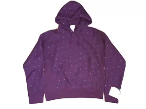 Felpa con cappuccio Champion donna tessuto rovesciato pullover logo all over - taglia media - Foto 1 di 10