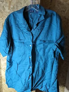 Gap men's medium button up cotton blend shirt - Picture 1 of 4
