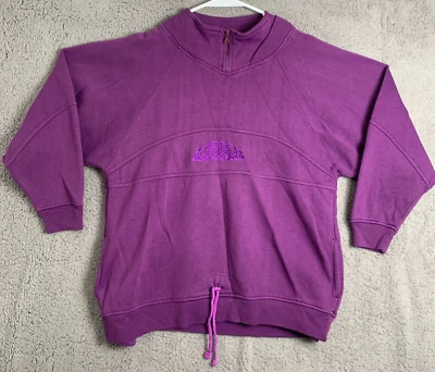 Sudadera Lauren Brooke Mujer Pequeña Púrpura Manga Larga 1/4 Cremallera Pullover Acrílico Foto 1 de 4