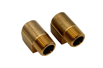 Empi 9239 - Oil Hose Fittings, 90 Degree 1/2" Male x 1/2" Female, Pack of 2 - Image 1 of 2