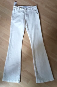 TAKE TWO Jeans W27 Italy NEU/Etik 76,-€ RACHEL FRINGE flared weiß Hose Fransen - Bild 1 von 5