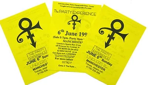 PRINCE 3 x PROMO Flyers 1999 Party Manchester England mint POST FREE * Flyer #6 - Picture 1 of 6