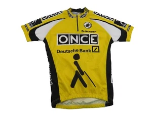 Vintage 90s Y2K Castelli Once Deutsche Bank Pro Team Cycling Jersey Mens Small - Picture 1 of 11