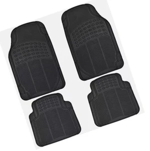 Tappetini Auto in Gomma-PVC Universali Neri Tappeti Antiscivolo Ritagliabili 707 - Foto 1 di 7