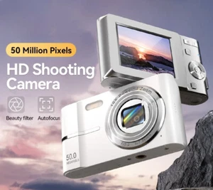 Digital Camera 50MP 16X Student Camera Outdoor Anti-Shake Digital Video Camera - Picture 1 of 32