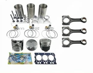 Rebuild Kit+3pcs Connecting Rod For Kubota D722 Engine BX1800D BX1850D BX1860D - Picture 1 of 7