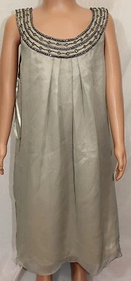 Blush By US Angels Girls Dress Sz 10 NWT Color Gray & Silver Shell And Lining  - Image 1 of 4