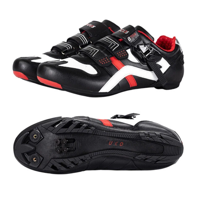 BUCKLOS B708 Size 9.5 Men's Biking Shoes - Black