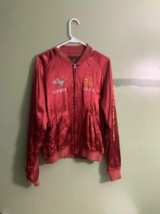 Hysteric Glamour Red 'Lucifer' Souvenir Sukajan Jacket - Picture 1 of 12