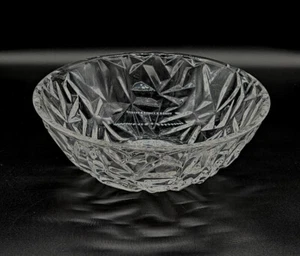 Vintage Tiffany & Co. Rock Cut Faceted Crystal Clear Bowl 9" Acid Etch Hallmark - Picture 1 of 16