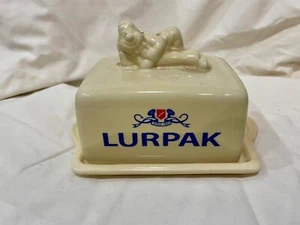 Vintage Lurpak Butter Dish Douglas Figure 1980s Wade Ceramic Retro Kitchen - Picture 1 of 11