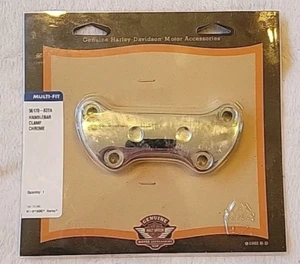 Harley Davidson Chrome Handlebar Clamp 56170-83TA Genuine NIP/NOS - Foto 1 di 6