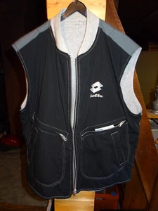Ärmellose Tennisjacke Wendejacke schwarz/grau Gr. XL von Lotto for Boris Becker - Bild 1 von 2