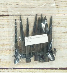 360 Degree Adjustable Dripper on 5" Spike Gardening Irrigation Watering 10 Pack - Picture 1 of 6