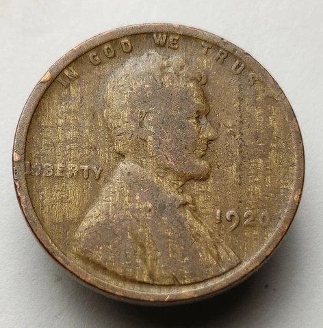 1920 wheat cent toned us Woody grain.  #195 Cover
