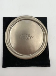 Vintage Cartier Novelty Hand Mirror In Felt Pouch - Picture 1 of 12